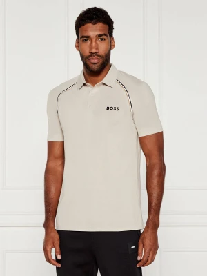 BOSS GREEN Polo Patteo TOC | Slim Fit | stretch beżowy