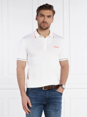 BOSS GREEN Polo Paul Pro | Slim Fit biały