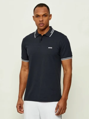 BOSS GREEN Polo Paul | Slim Fit granatowy