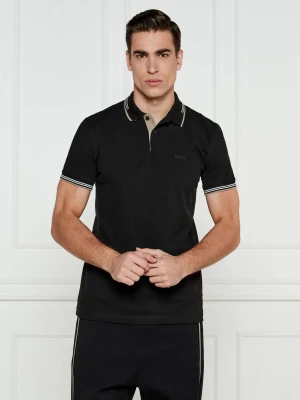 BOSS GREEN Polo Paul | Slim Fit | stretch czarny