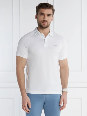 BOSS GREEN Polo Paule 2 | Slim Fit | stretch biały