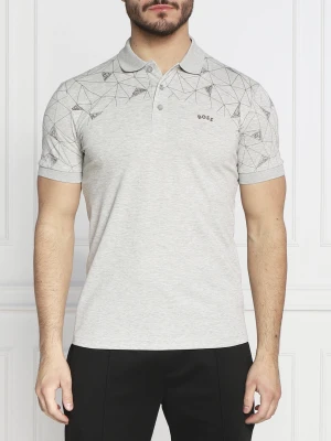 BOSS GREEN Polo Paule 3 | Slim Fit | stretch szary