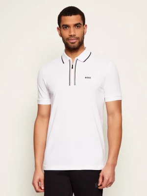 BOSS GREEN Polo Philix Goc | Slim Fit biały