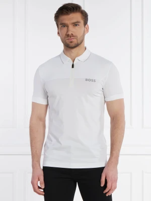 BOSS GREEN Polo Philix | Slim Fit | stretch biały