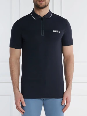BOSS GREEN Polo Philix | Slim Fit | stretch granatowy