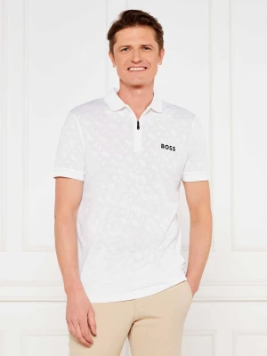 BOSS GREEN Polo Philix TOC JQ | Slim Fit | stretch biały