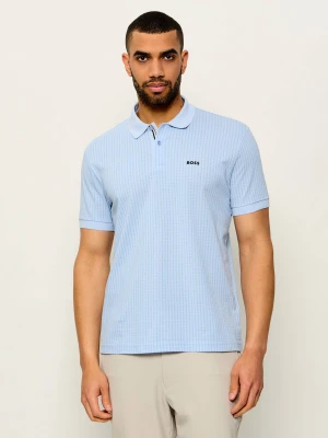 BOSS GREEN Polo PL_GOC Birdie 3 | Regular Fit | pique | stretch błękitny