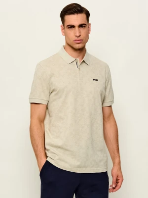 BOSS GREEN Polo PL_GOC Swing AO | Regular Fit beżowy