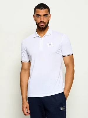 BOSS GREEN Polo Pl_Toc Game 1 | Boss x The Chance | Slim Fit biały