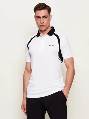 BOSS GREEN Polo PL_TOC Spin CB | Slim Fit biały