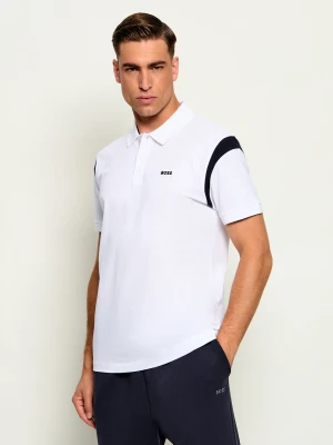 BOSS GREEN Polo PL_Union Paddy | Regular Fit | stretch biały