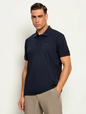 BOSS GREEN Polo PL_Union Tape | Regular Fit | stretch granatowy