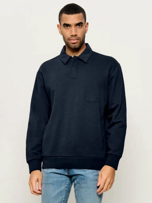 BOSS GREEN Polo Sw_Placket | Relaxed fit granatowy