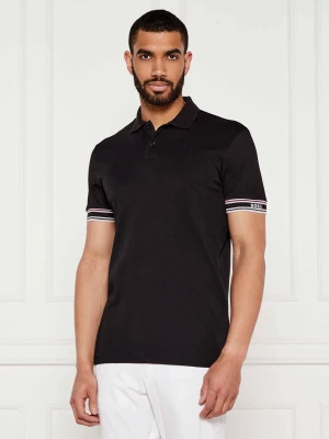 BOSS GREEN Polo Zone | Slim Fit czarny