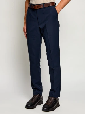 BOSS GREEN Spodnie chino Tr_Goc Swing L | Regular Fit granatowy