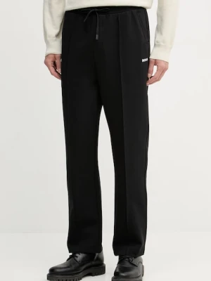 BOSS Green spodnie dresowe męskie bawełniane z elastanem