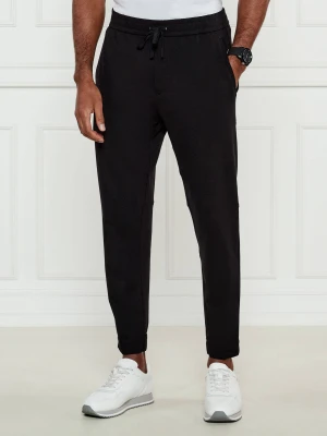 BOSS GREEN Spodnie dresowe T_Flex-J | Tapered fit czarny