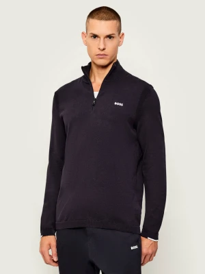 BOSS GREEN Sweter K_Ever-X QZ | Regular Fit granatowy