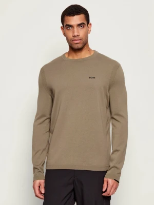 BOSS GREEN Sweter KN_Ever-X CN | Regular Fit beżowy