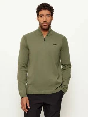 BOSS GREEN Sweter KN_Ever-X QZ | Regular Fit