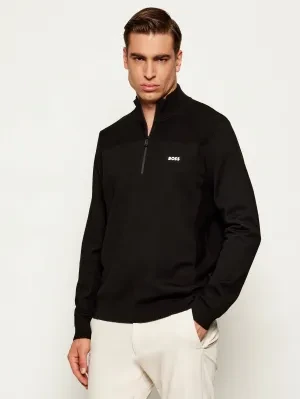 BOSS GREEN Sweter KN_Momentum-X QZ | Regular Fit | z dodatkiem wełny