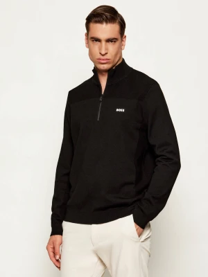 BOSS GREEN Sweter KN_Momentum-X QZ | Regular Fit | z dodatkiem wełny
