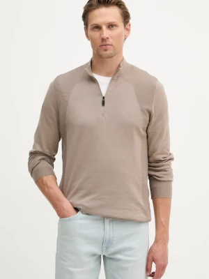 BOSS Green sweter męski z bawełną KN_Momentum-Lite MZ