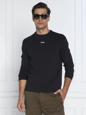 BOSS GREEN Sweter Ralfio | Regular Fit granatowy