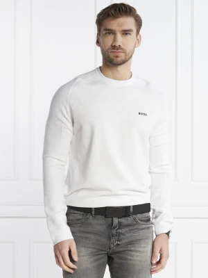 BOSS GREEN Sweter Rilmo | Regular Fit biały