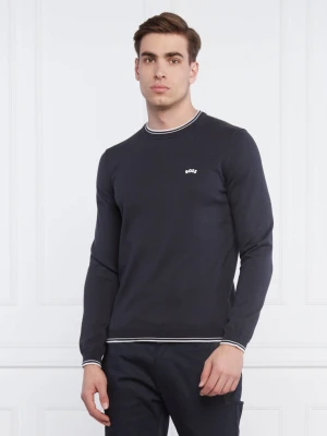 BOSS GREEN Sweter Ritom_SR22 | Regular Fit granatowy