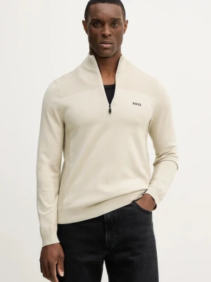 BOSS Green sweter z dodatkiem wełny KN_Momentum-X QZ