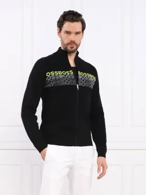 BOSS GREEN Sweter Zightek | Regular Fit | z dodatkiem wełny