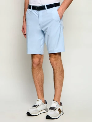 BOSS GREEN Szorty chino S_Commuter_10.5 | Slim Fit błękitny
