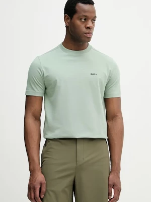BOSS Green T-shirt męski bawełniany z elastanem Tee