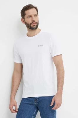 Boss Green t-shirt bawełniany męski kolor biały gładki 50515620