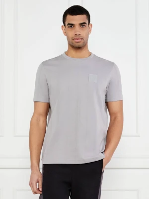 BOSS GREEN T-shirt DropNeedle AC | Relaxed fit | stretch szary