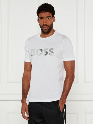 BOSS GREEN T-shirt Glamping | Regular Fit biały