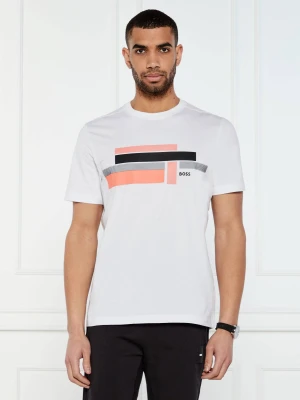 BOSS GREEN T-shirt Glamping | Relaxed fit biały
