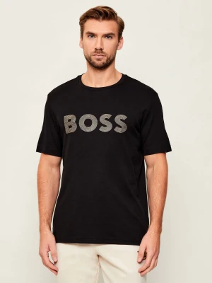 BOSS GREEN T-shirt Logo Future | Regular Fit | pima czarny