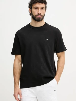 BOSS Green t-shirt męski czarny