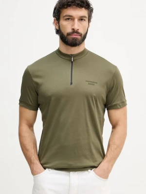 BOSS Green t-shirt męski bawełniany BOSS X PORSCHE