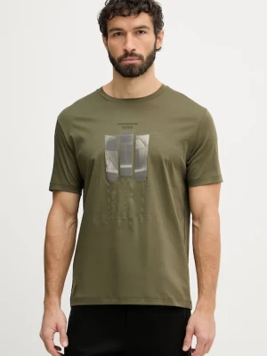 BOSS Green t-shirt męski bawełniany BOSS X PORSCHE