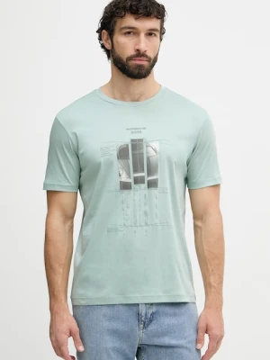 BOSS Green t-shirt męski bawełniany BOSS X PORSCHE
