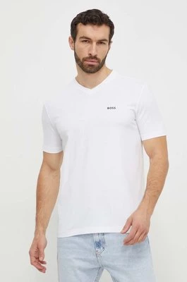 Boss Green t-shirt męski kolor biały gładki 50506347