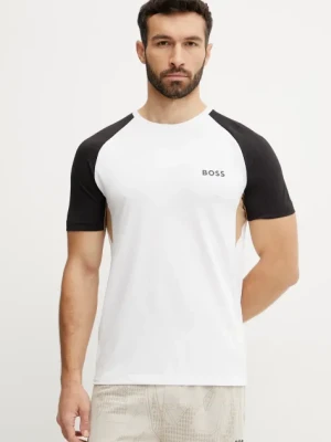 BOSS Green t-shirt męski kolor biały z nadrukiem 50539114