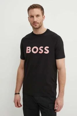 Boss Green t-shirt męski kolor czarny z nadrukiem 50512999