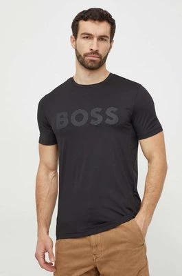 Boss Green t-shirt męski kolor czarny z nadrukiem 50517911