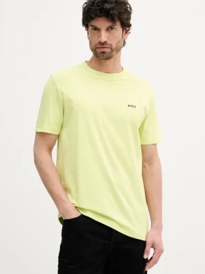 Zdjęcie produktu BOSS Green t-shirt męski kolor zielony z nadrukiem 50506373