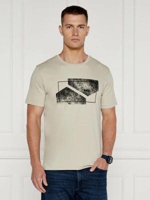 BOSS GREEN T-shirt | Regular Fit beżowy