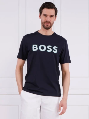 BOSS GREEN T-shirt | Regular Fit grafitowy